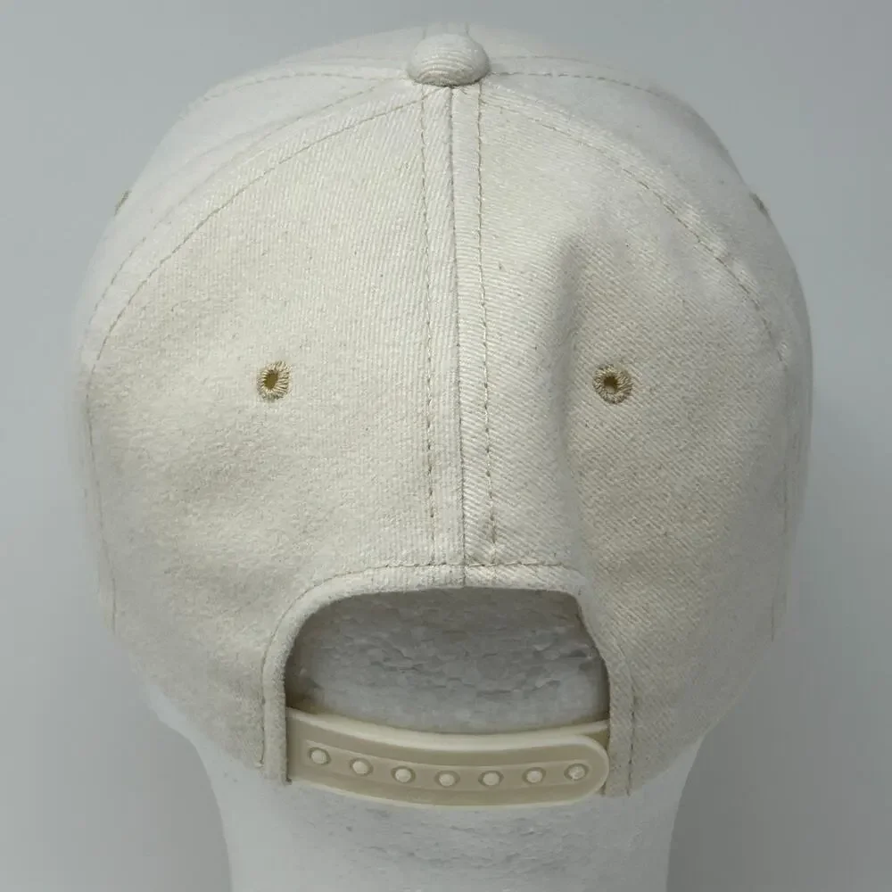 Vintage 90s Chicago Hat Baseball Cap Ivory Travel Tourist Tourism Snapback Kudzu